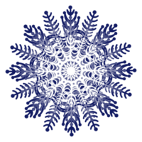 Digital illustration of blue snowflake Winter design Digital illustration for various designs, cards and backgrounds, birthdays and holidays, textile production, printing on packaging, wrapping paper png