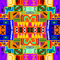 Afrikaanse afdrukken kleding stof. vector naadloos tribal patroon. png