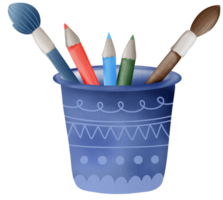 Paint brush bucket drawing line png