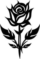 Roses, Black and White Vector illustration