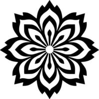 mandala - minimalista y plano logo - vector ilustración