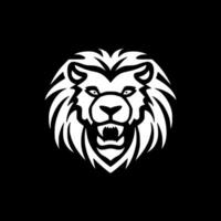 Lion, Minimalist and Simple Silhouette - Vector illustration