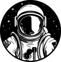 astronauta, minimalista y sencillo silueta - vector ilustración