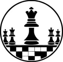 Chess - High Quality Vector Logo - Vector illustration ideal for T-shirt graphic