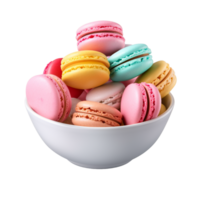 blandad macarons visas ai generativ png