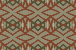 Ikat Paisley Pattern Embroidery Background. Ikat Chevron Geometric Ethnic Oriental Pattern traditional.aztec Style Abstract Vector illustration.design for Texture,fabric,clothing,wrapping,sarong.