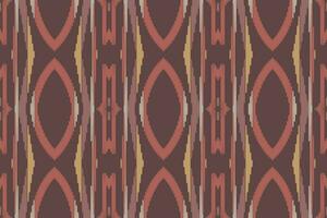 Motif Ikat Seamless Pattern Embroidery Background. Ikat Vector Geometric Ethnic Oriental Pattern Traditional. Ikat Aztec Style Abstract Design for Print Texture,fabric,saree,sari,carpet.