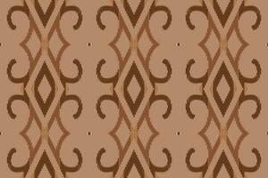 Motif Ikat Paisley Embroidery Background. Ikat Print Geometric Ethnic Oriental Pattern traditional.aztec Style Abstract Vector illustration.design for Texture,fabric,clothing,wrapping,sarong.