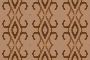 Motif Ikat Paisley Embroidery Background. Ikat Print Geometric Ethnic Oriental Pattern traditional.aztec Style Abstract Vector illustration.design for Texture,fabric,clothing,wrapping,sarong.