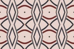 Ikat Damask Embroidery Background. Ikat Fabric Geometric Ethnic Oriental Pattern Traditional. Ikat Aztec Style Abstract Design for Print Texture,fabric,saree,sari,carpet. vector