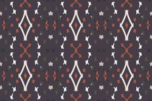 Ikat Damask Paisley Embroidery Background. Ikat Pattern Geometric Ethnic Oriental Pattern Traditional. Ikat Aztec Style Abstract Design for Print Texture,fabric,saree,sari,carpet. vector