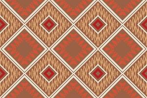 Ethnic pattern Philippine textile. Geometric ethnic pattern traditional Design It is a pattern created by combining geometric shapes. Create beautiful fabric patterns. Design for print. vector