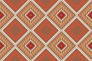 Ethnic pattern Philippine textile. Geometric ethnic pattern traditional Design It is a pattern created by combining geometric shapes. Create beautiful fabric patterns. Design for print. vector