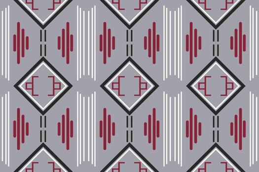 Ethnic pattern Philippine textile. traditional patterned Native American art It is a pattern created by combining geometric shapes. Create beautiful fabric patterns. Design for print. vector