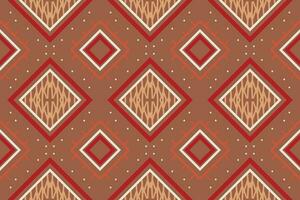 Ethnic pattern Philippine textile. Traditional ethnic pattern design It is a pattern created by combining geometric shapes. Create beautiful fabric patterns. Design for print. vector