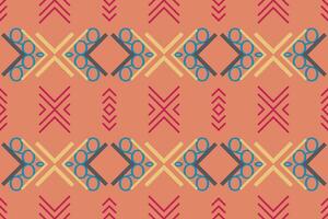 Ethnic pattern background. It is a pattern created by combining geometric shapes. Create beautiful fabric patterns. Design for print. vector