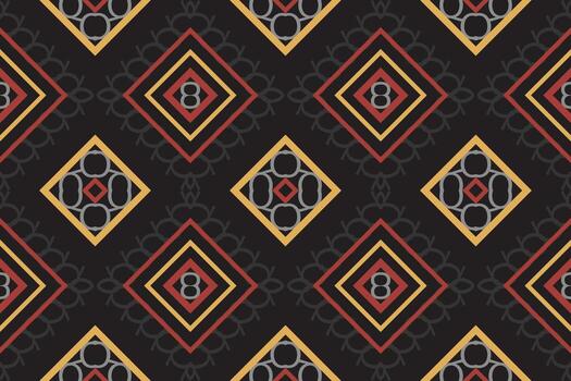 Ethnic pattern Philippine textile. traditional patterned carpets It is a pattern created by combining geometric shapes. Create beautiful fabric patterns. Design for print. vector