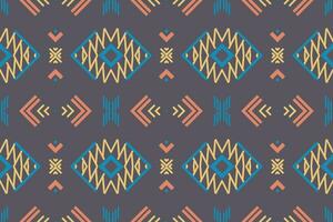 Ethnic pattern background. traditional pattern design It is a pattern created by combining geometric shapes. Create beautiful fabric patterns. Design for print. vector