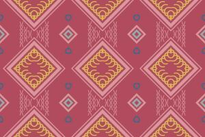 Ethnic pattern design. Geometric ethnic pattern traditional Design It is a pattern created by combining geometric shapes. Create beautiful fabric patterns. Design for print. vector