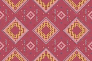 Ethnic pattern design. Traditional ethnic patterns vectors It is a pattern created by combining geometric shapes. Create beautiful fabric patterns. Design for print.