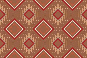 Ikat Seamless Pattern Embroidery Background. Ikat Flower Geometric Ethnic Oriental Pattern traditional.aztec Style Abstract Vector illustration.design for Texture,fabric,clothing,wrapping,sarong.