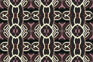 Ikat Seamless Pattern Embroidery Background. Ikat Flower Geometric Ethnic Oriental Pattern traditional.aztec Style Abstract Vector illustration.design for Texture,fabric,clothing,wrapping,sarong.