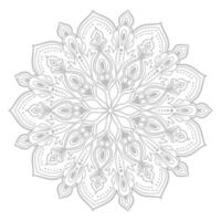 Circular pattern in form of decorative mandala design vector