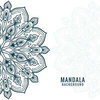 Beautiful flower mandala vintage decorative design vector