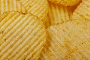 Lots of potato chips, texture photo