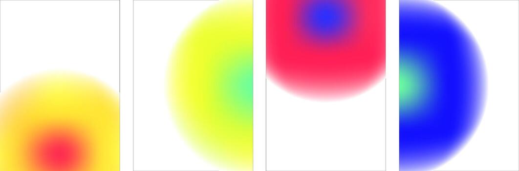 Set of abstract background. Colorful gradient trendy gradation. Vector illustration for greeting card, poster, banner design template