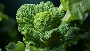 Fresco orgánico verduras, sano comiendo, naturaleza medicamento, verde y vibrante generado por ai foto