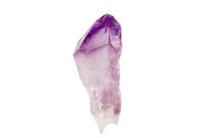 macro stone mineral amethyst on a white background photo