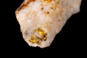 Macro stone opal mineral on a black background photo