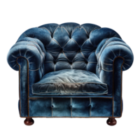 une bleu chaise isolé png