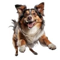 een hond in een springen geïsoleerd png