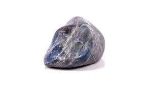 Macro mineral stone sapphire on white background photo