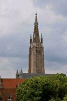 a large church tower photo