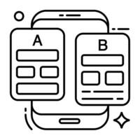 Vector design of a b test