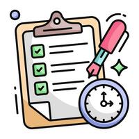 Perfect design icon of project deadline vector
