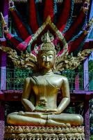 A golden Buddha photo