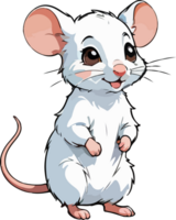 Cute Mouse Illustration Mascot AI Generative png