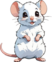 Cute Mouse Illustration Image AI Generative png