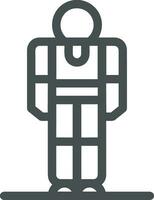 Artificial Intelligence icon symbol vector image. Illustration of the brain robot learning human smart algorithm design image.