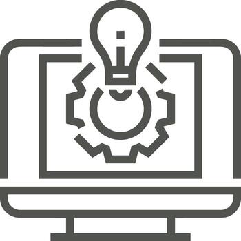 artificial inteligencia icono símbolo vector imagen. ilustración de el cerebro robot aprendizaje humano inteligente algoritmo diseño imagen.