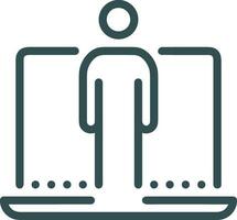 Artificial Intelligence icon symbol vector image. Illustration of the brain robot learning human smart algorithm design image.