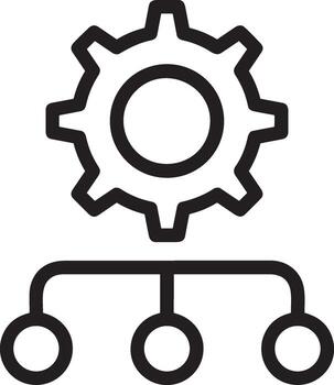 artificial inteligencia icono símbolo vector imagen. ilustración de el cerebro robot aprendizaje humano inteligente algoritmo diseño imagen.