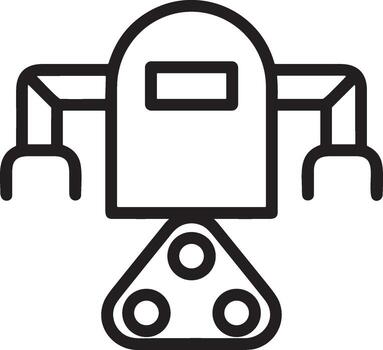Artificial Intelligence icon symbol vector image. Illustration of the brain robot learning human smart algorithm design image.