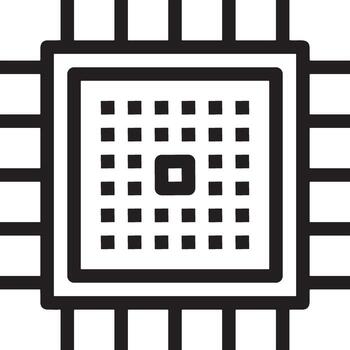 artificial inteligencia icono símbolo vector imagen. ilustración de el cerebro robot aprendizaje humano inteligente algoritmo diseño imagen.