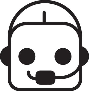 Artificial Intelligence icon symbol vector image. Illustration of the brain robot learning human smart algorithm design image.