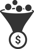 Money exchange payment icon symbol vector image. Illustration of the dollar currency coin graphic design image